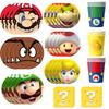 120pcs Cartoon Party Supplies Tableware, Cartoon Party Tableware Set -Cartoon Birthday Decorations Plates,  Cartoon Plates & Cartoon Party Cups