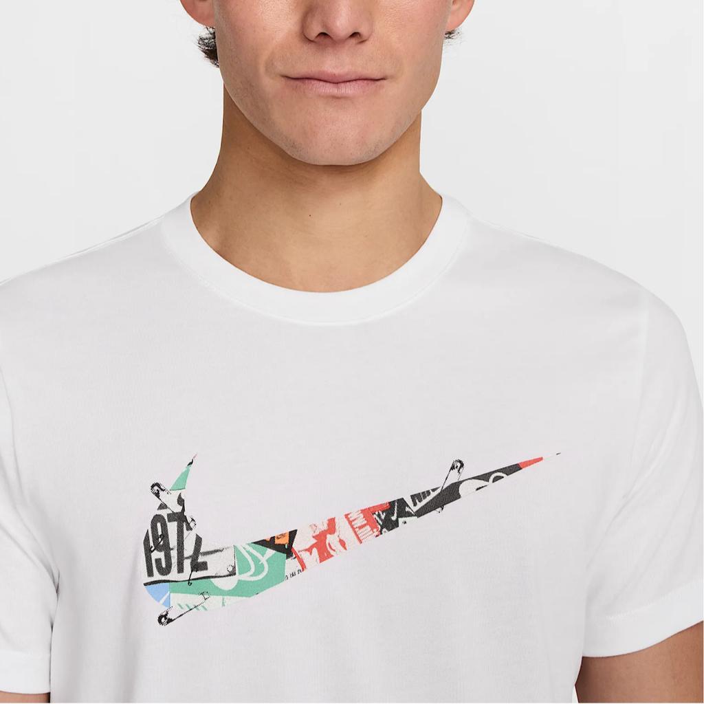 Nike Logo Crew Neck Short Sleeve T-Shirt Men Tops White HJ3660-100