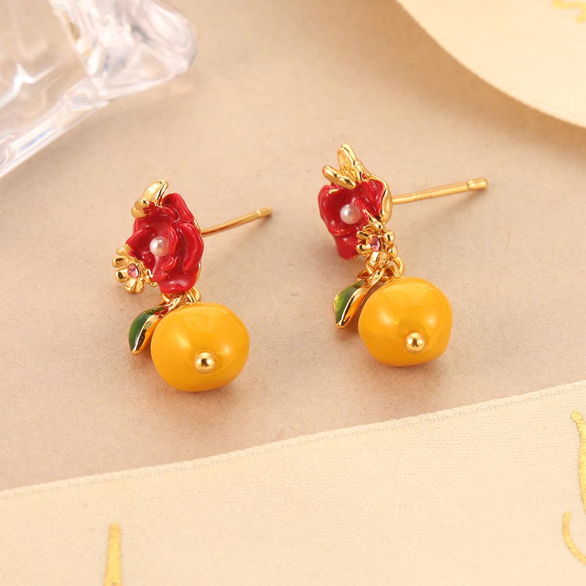 

Mori-Style Colorful Flower Design Tassel Stud Earrings - Cute & Literary Women s Accessory.