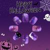 Halloween False Nail Plastic Nail Stickers Featuring Ghostly Bat Pumpkin Designs For Costume Party Beauty Access