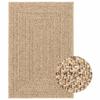 VidaXL Rug 120x170 Cm Jute Look Indoor and Outdoor, Outdoor Rug, Floor Rug, Indoor Rug 364831