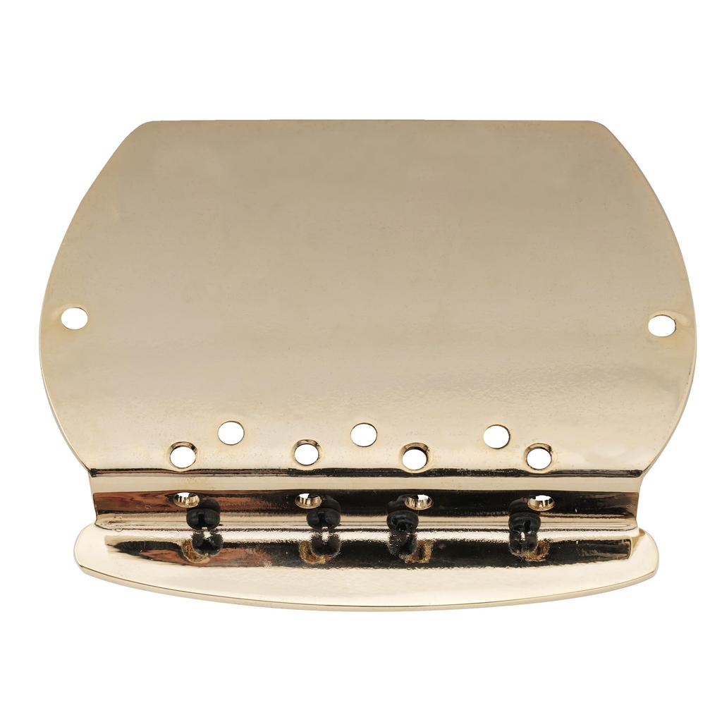 Musiclily Pro 19mm 4-String Bass Bridge for Music Man, Gold