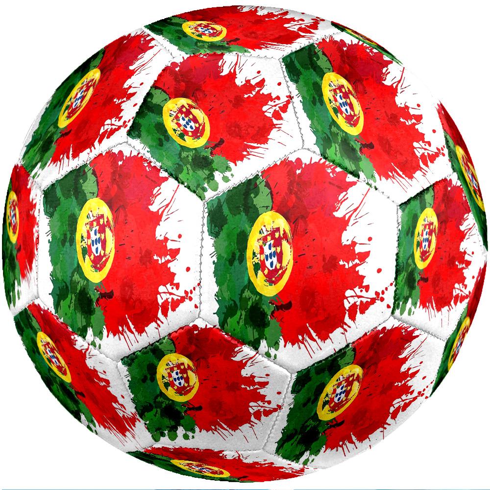 Portugal national football team Theme soccer ball Size 5 Soccer Ball Soft Touch Professional Training Football for Outdoor Sports