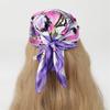 Trendy Silk Scarf with Butterfly Pattern Comfortable Neck Scarf Fashion Headwear for Daily Use Women Fashion Accessories