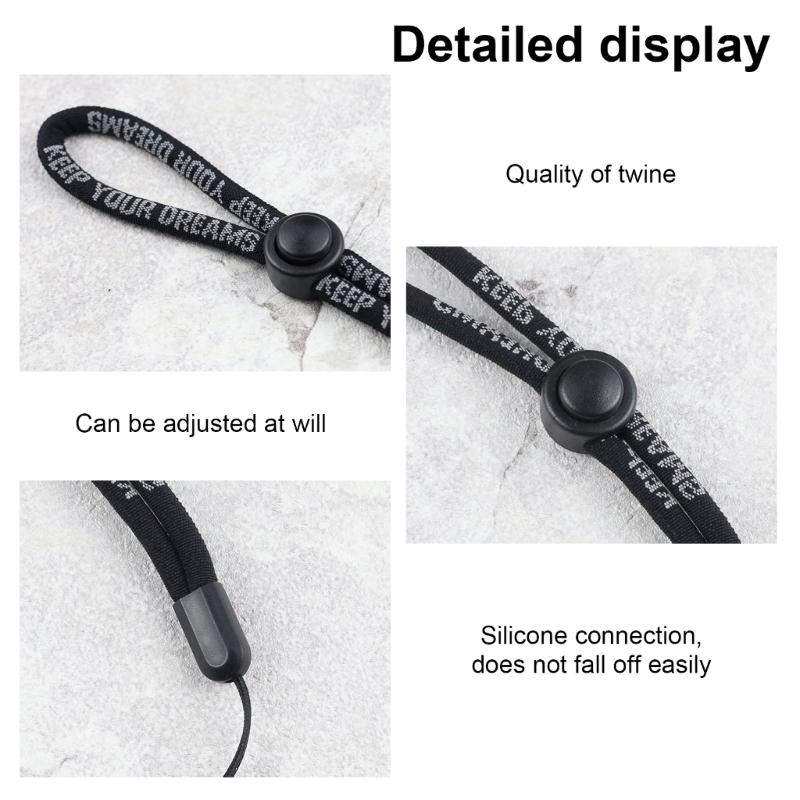 Adjustable Cellphone Strap Tether with Keychains Carabiner for Backpacks Outdoor Activity Antilost Security Lanyard Cord