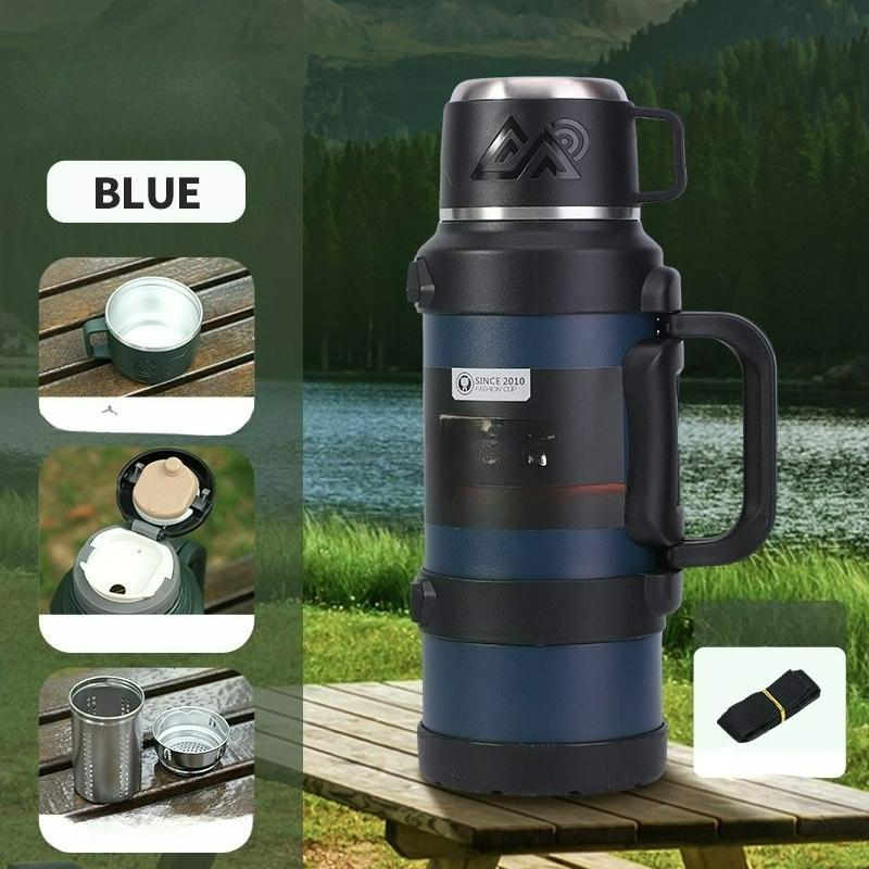 Outdoor 316 Stainless Steel Thermos Thermos Vacuum Travel Pot Household Portable Car Water Cup Sports Water Bottle
