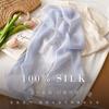 French Small Fresh Sunscreen Silk Chiffon Streamer Temperament Light Luxury Neck Mulberry Silk Long Silk Scarf Versatile Headband