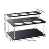 Acrylic Syrup Organizer Rack Holds 6 Bottles Bottle Storage Holder Condiment Organizer  Kitchen