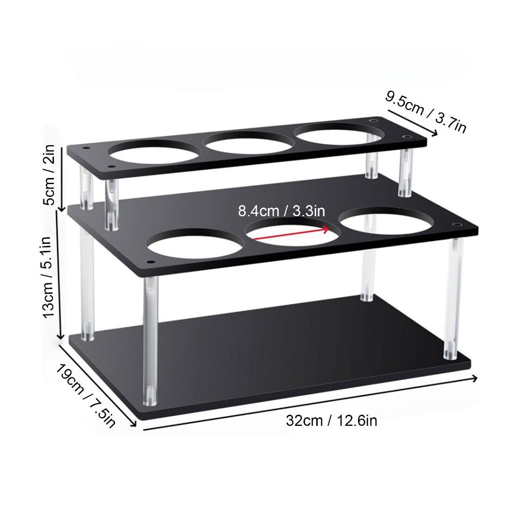 Acrylic Syrup Organizer Rack Holds 6 Bottles Bottle Storage Holder Condiment Organizer Kitchen