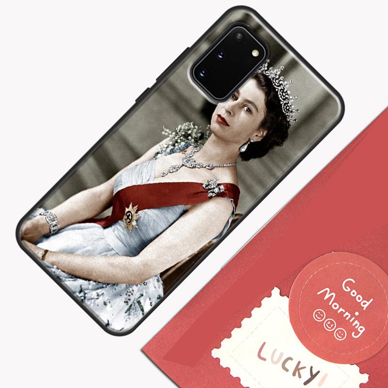 England Queen Elizabeth II Phone Case For Samsung Galaxy S24 S26 Ultra S20 S21 S22 S23 S25 Plus S10 S25 FE Cover Shell