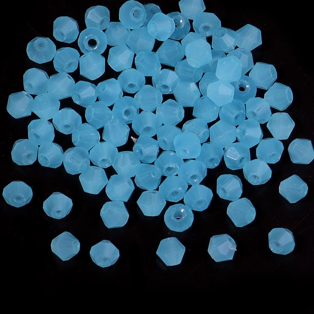 200pcs/lot 4mm Colorful Glass Crystal Beads Bicone Beads Loose Spacer Beads For Jewelry Making DIY Bracelet Necklace Accessories