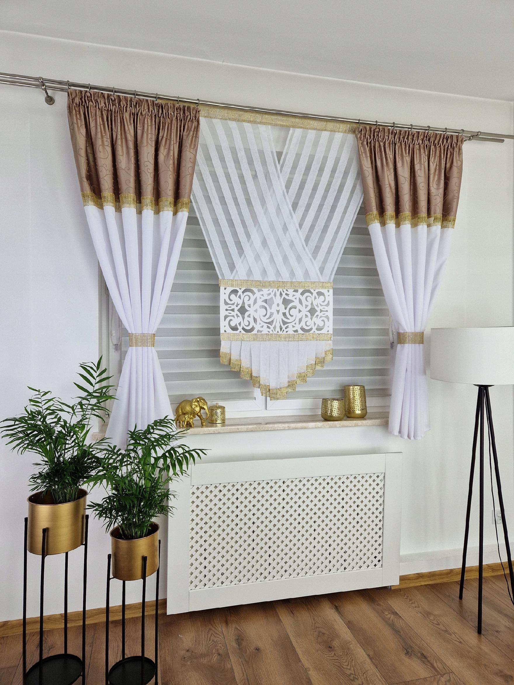 Ready-made curtain, decorative set with short