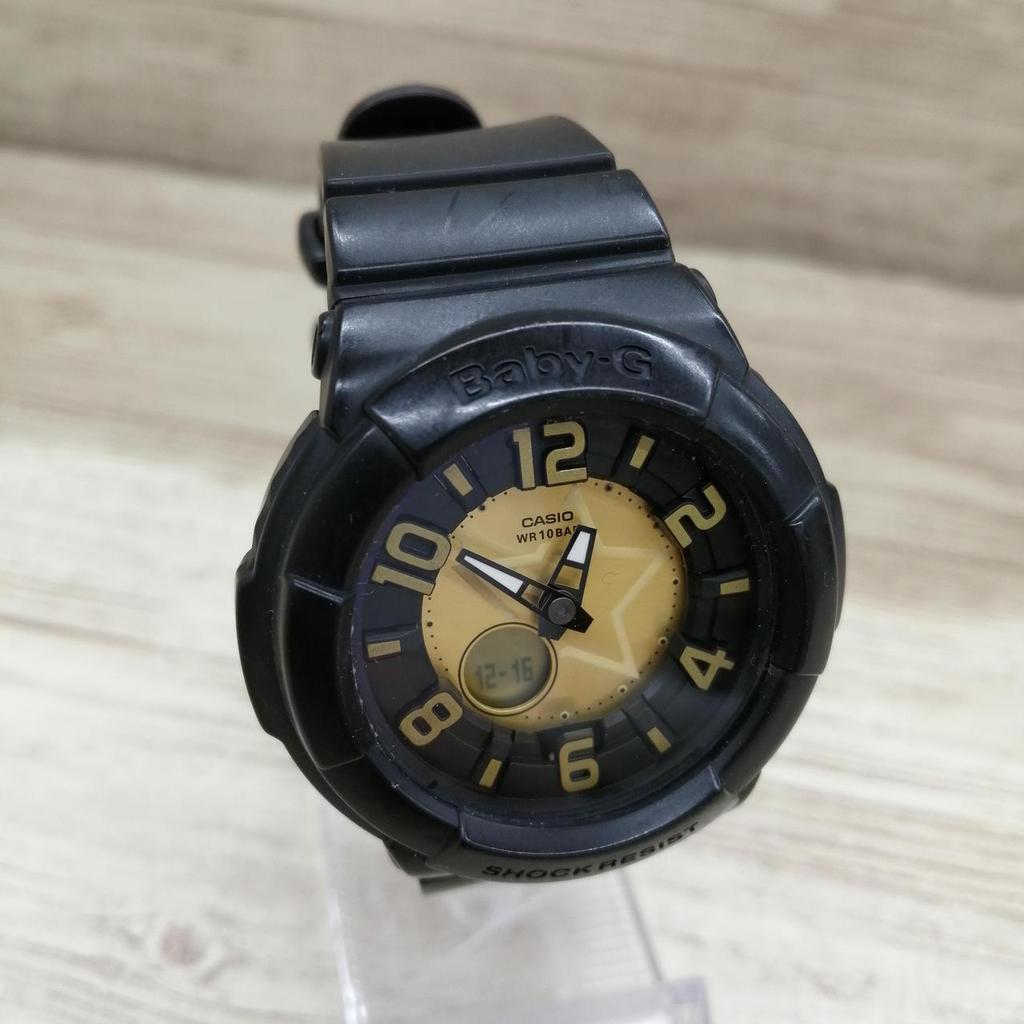 Used CASIO BGA-133 Black X Gold Used BABY-G