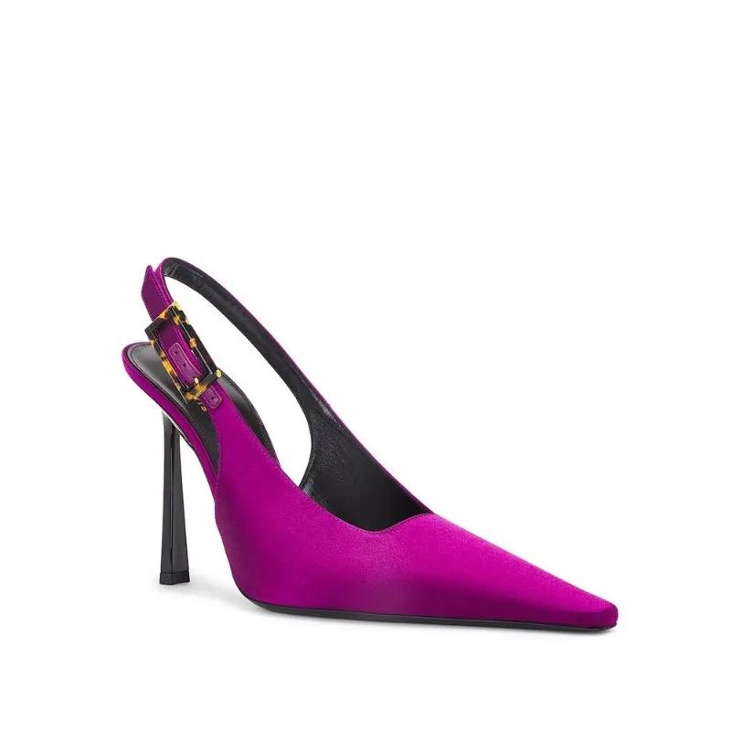 

Сексуальные туфли на каблуках женские босоножки в уличном стиле элегантные туфли с острым носком на тонком высоком каблуке женская обувь для вечеринок в стиле стриптиза 39 фиолетовый