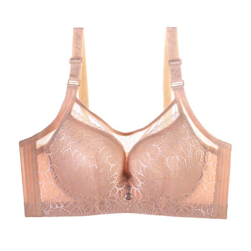 Large Size Bra for Women Strapless Anti Slip Thin Cup Gathering Bra Adjustable Comfortable and Sexy Bra
