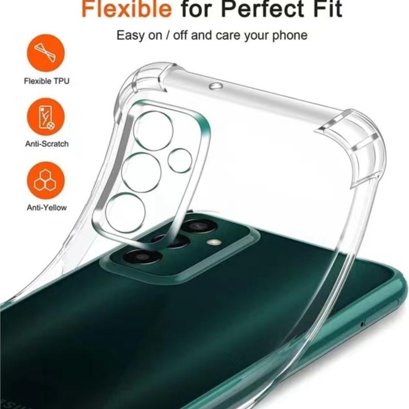 1.5MM Thick Air-Bag Clear Case For Samsung Galaxy A13 A23 A33 A53 A73 A14 A24 A34 A54 A22 A32 A52 A52S A72 4G 5G Cover Fundas