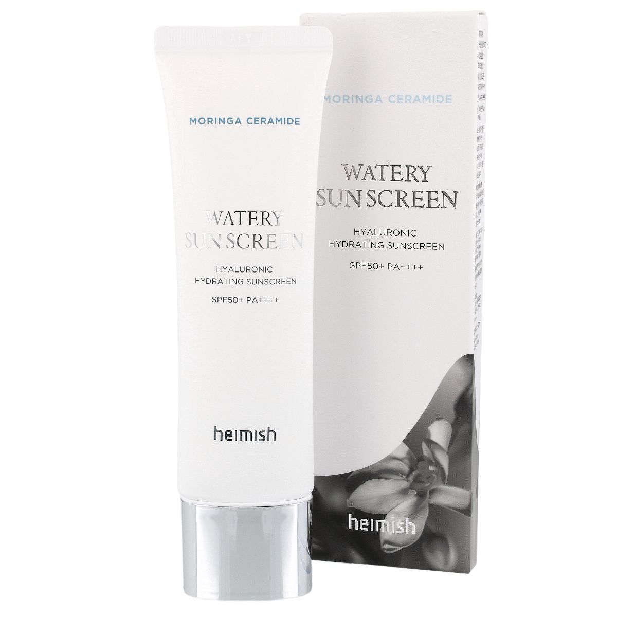 

HEIMISH Moringa Ceramide Hyaluronic Acid Hydrating Watery Sunscreen 50 ml - Krem nawilżający z filtrem przeciwsłonecznym