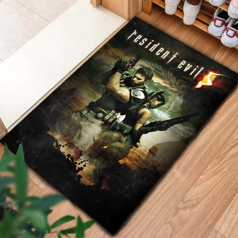 Resident Evil Carpet Rug for Living Room Bedroom Home Sofa Decoration,Kids play Nonslip Floor Mat