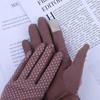 Women Driving Sunscreen Dot Short Gloves Sun Protection  Gloves