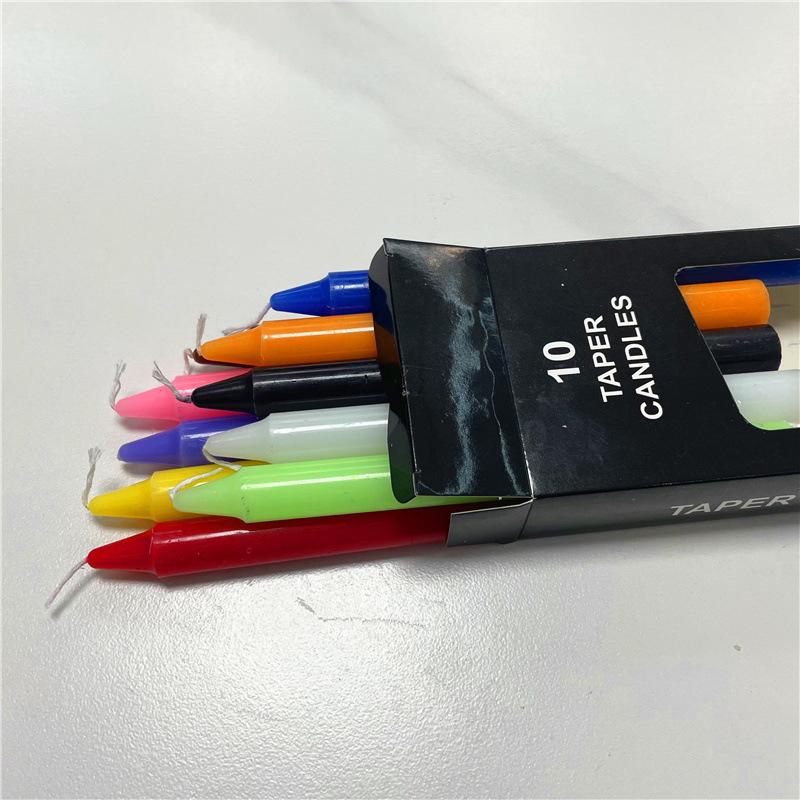 

10 шт. цветная ведьмина свеча заклинание колокольчик свеча для духовной магии конусная свеча для шаббата без запаха религиозное украшение