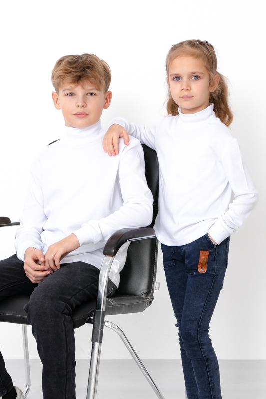 

Підлітковий гольф – Тепла та дихаюча тканина, На будь-який сезон, 6236-038 HC білий