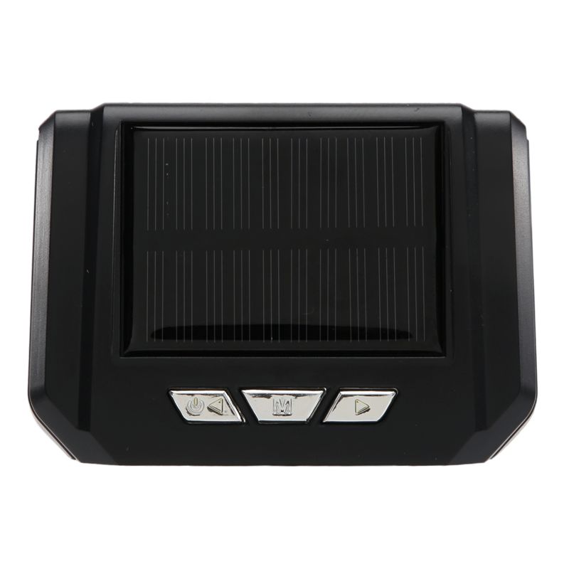 CACE-Car Solar Digital Clock With LCD Time Date In-Car Temperature Display For Outdoor Personal Car Part Decoration