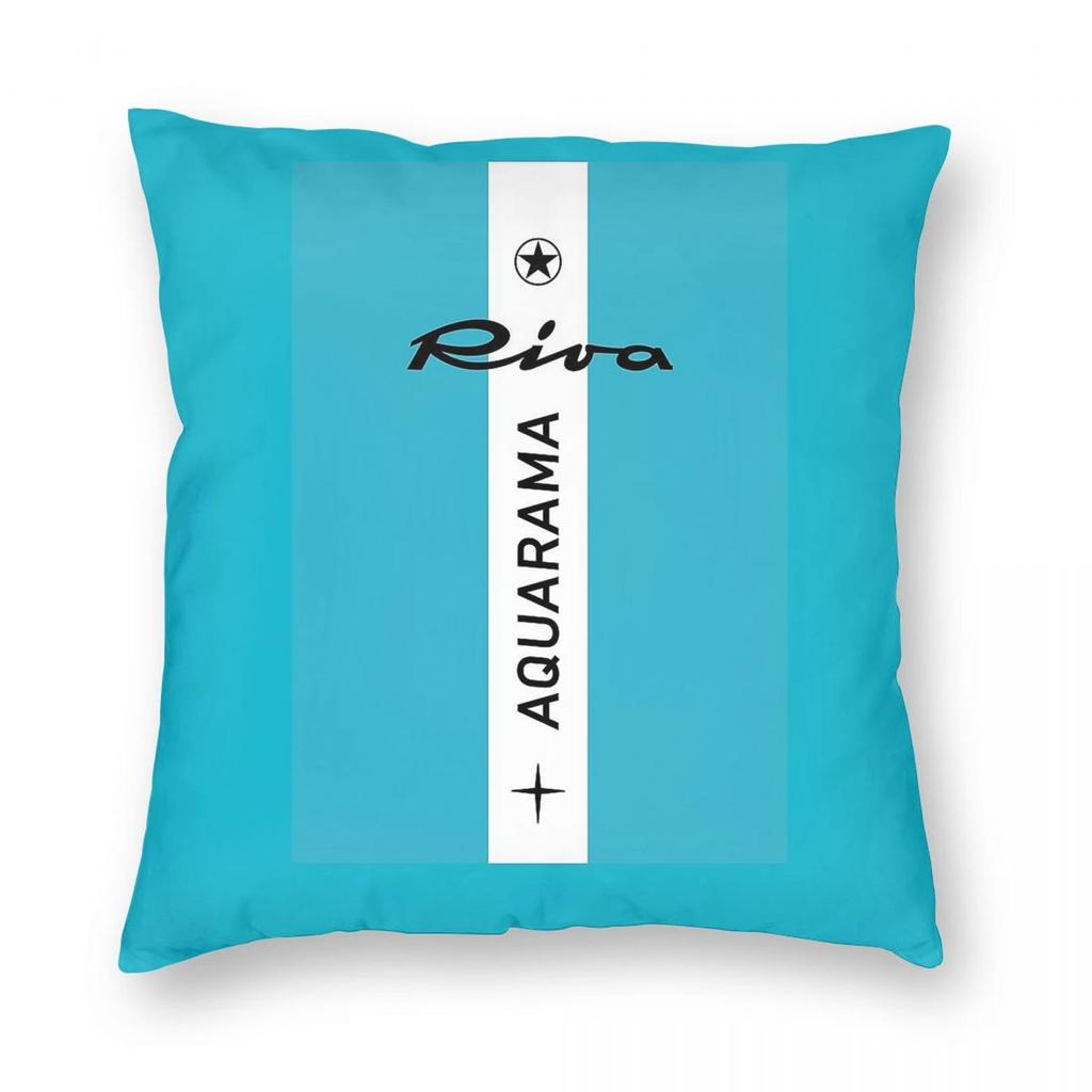 Riva Aquarama Marine Yachting Riviera Square Pillowcase Polyester Linen Velvet Printed Zip Throw Pillow Case Sofa Cushion Case