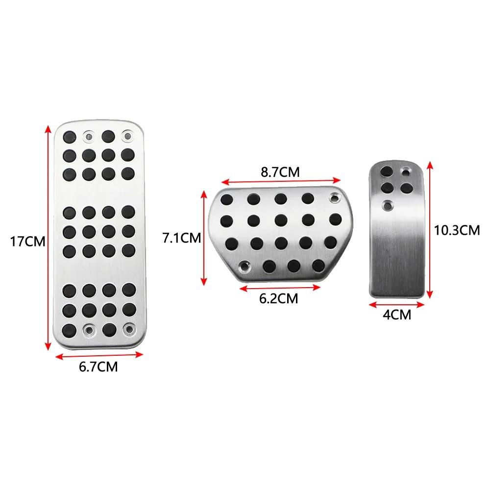 Car Pedal Cover for PEUGEOT 207 301 307 208 2008 308 408 Cc/CITROEN C3 C4/DS 3 4 6 DS3 DS4 DS6 LHD Brake Foot Rest Pedal Pad