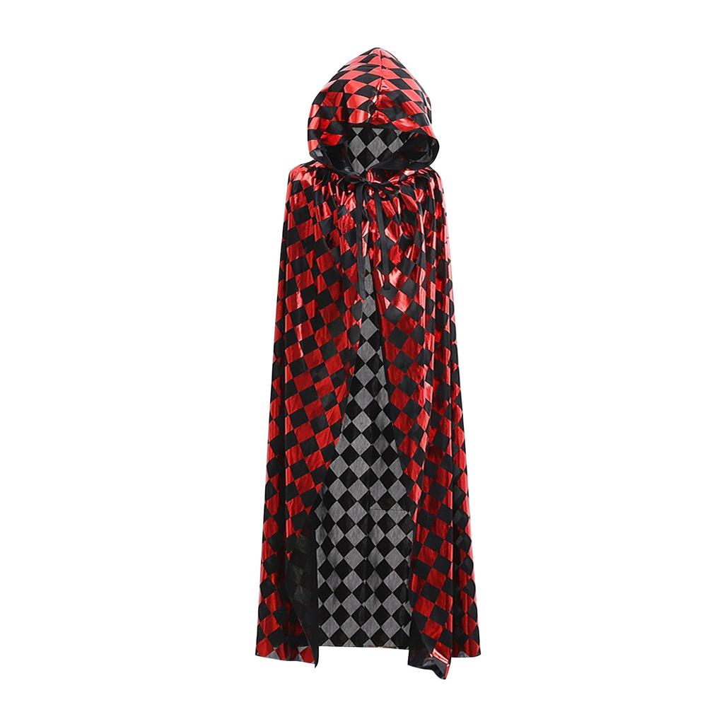 Children And Adults Halloween Party Cape, Horror Witch Role-playing Costume, Death Cape, Unisex.