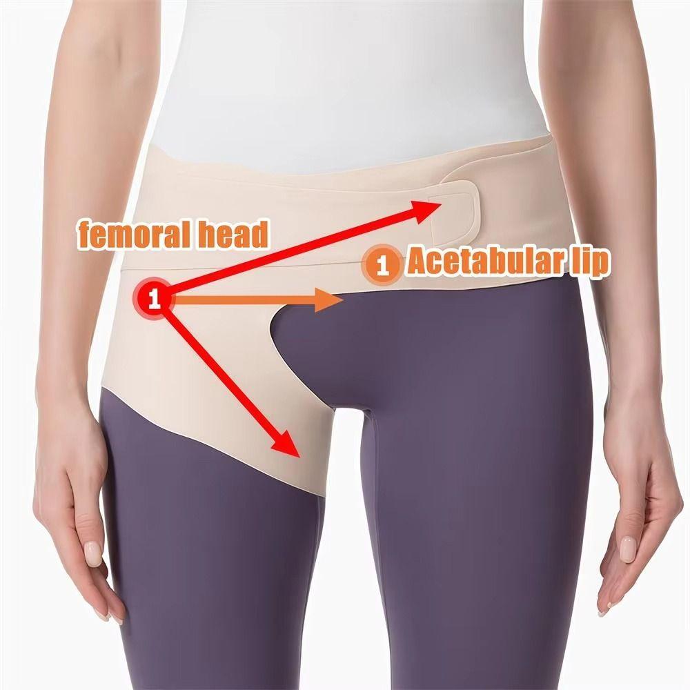 Durable Ultra Thin Hip Brace Adjustable High Elestic Groin Wrap Sciatic Nerve Relief Breathable Leg Hip Wrap For Women & Men