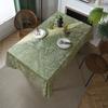 Tablecloth Green Leaf Sketch Dining Table Cloth American Fabric Rectangle