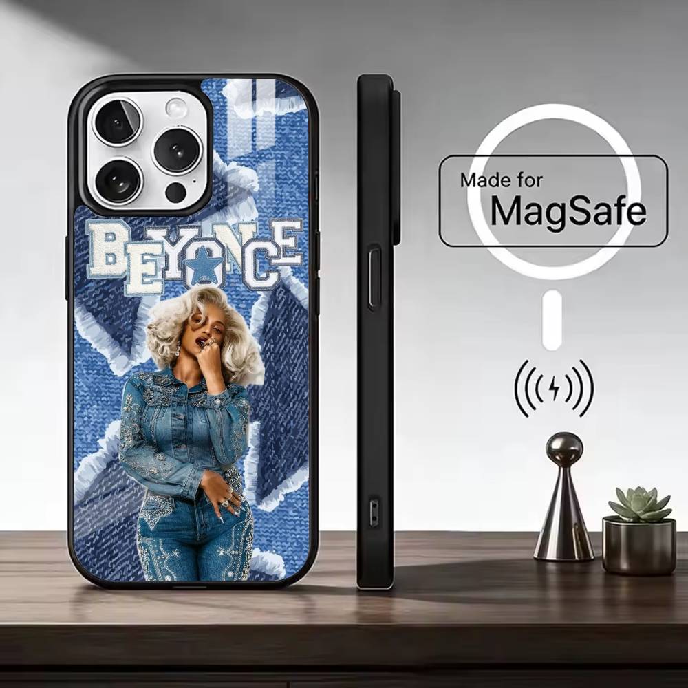 Singer B-Beyonce Phone Case For iPhone17,16,15,14,13,12,11 Plus,Pro Magnetic For Magsafe Wireless Charging