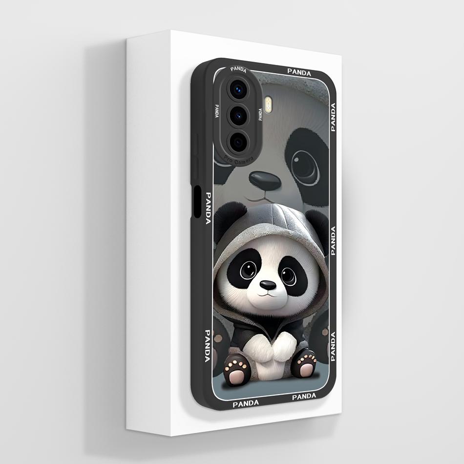 Case For Huawei Nova Y70 Plus Art Bear Full Coverage Anti Drop Funda For Huawei Nova Y 70 Y70+ Liquid Silicone Phone Back Cover