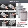 Hot Water Bottle With Soft Cover - Leak-Proof 2L Large Hot Water Bottle  with Kangaroo Pocket, Natural Rubber + Bed Bottle Fluffy, Gifts for Men