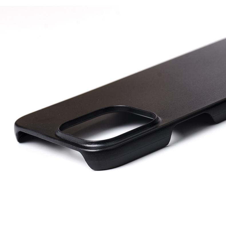 Etui na telefon iPhone 16 Pro, Matowe PC z rowkiem, Ultra-cienka skorupa z materiału skórzanego, Przyjazne dla środowiska etui ochronne GRS 15