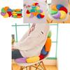 Colorful Windmill Seat Cushion With Soft Plush Cover For Office And Home Comfort