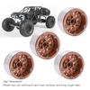 4pcs Beadlock RC Car Wheel Hub Set 1.9in Aluminum Alloy Tire   for 1Celsius10 1Celsius12 1Celsius14 Remote Control Cars