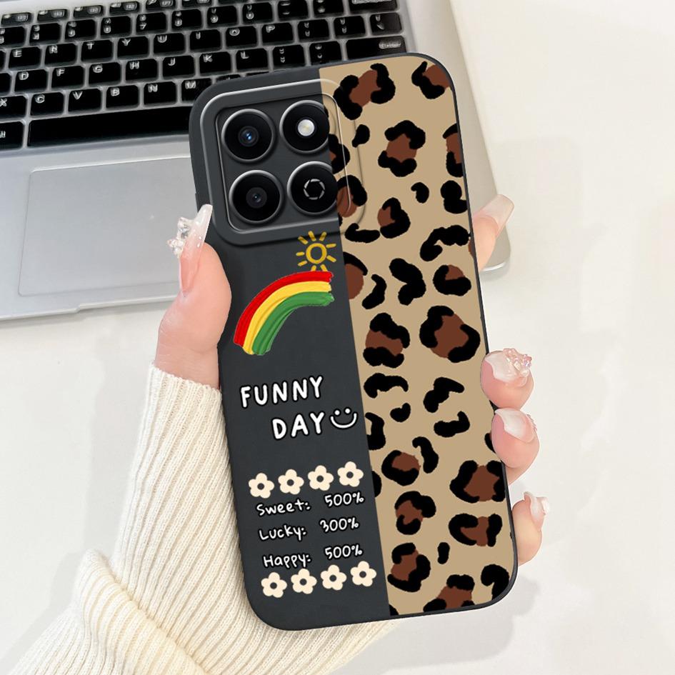 For Honor X7c 4G Case ALT-LX2 Shockproof Cover Sweet Girls Love Heart Soft Liquid Silicone Phone Cases For Honor 200 Smart Coque