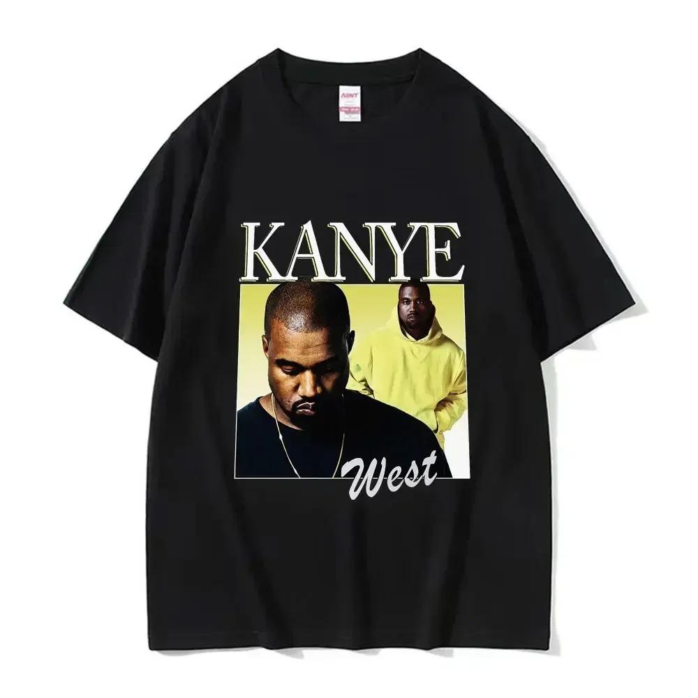 2026 Funny Kanye West Meme TShirt Mens Fashion Vintage Hip Hop Rap Style Tshirt Men Women Short Sleeve Streetwear Top Tees