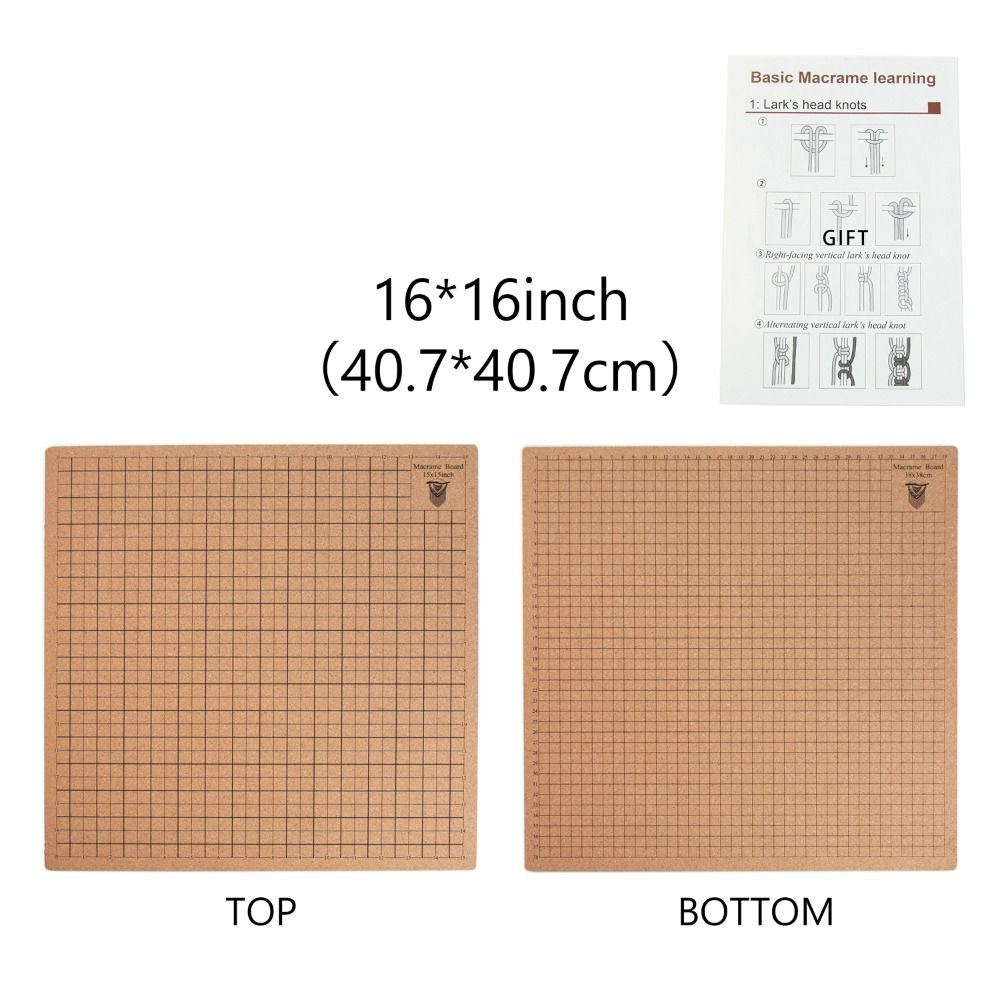 Multiple Sizes Macrome Mat Checkerboard Printing Woven Fixed Soft Board  Weaving Rope