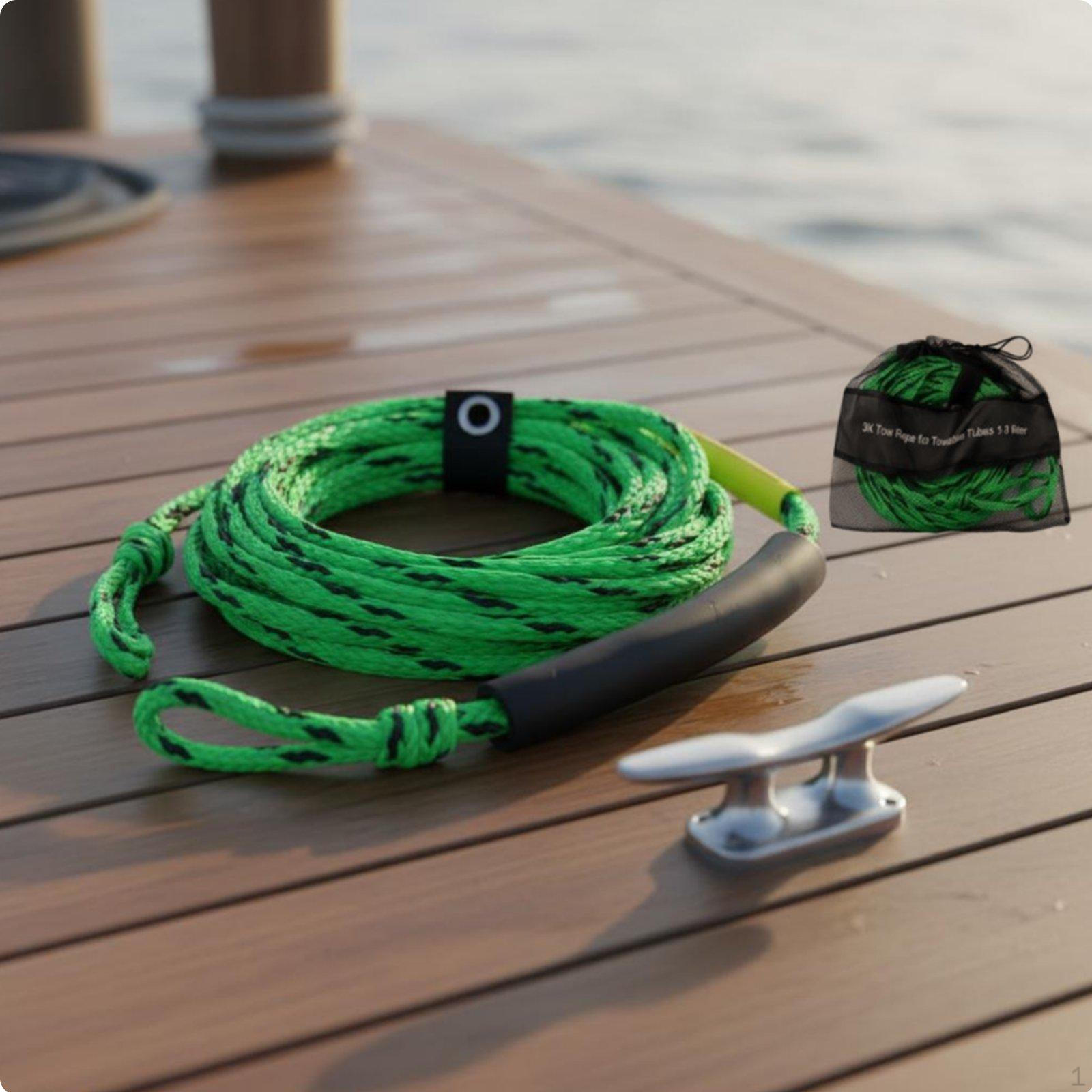 Watercraft Tow Rope High Tensile Strength Water Ski Buoyant Line Harness for Boating,