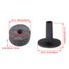 Yibuy 10 Pieces Black Drum Set Replacement Parts Felt Washer + Plastic Long Cymbal Sleeves with Flange Base