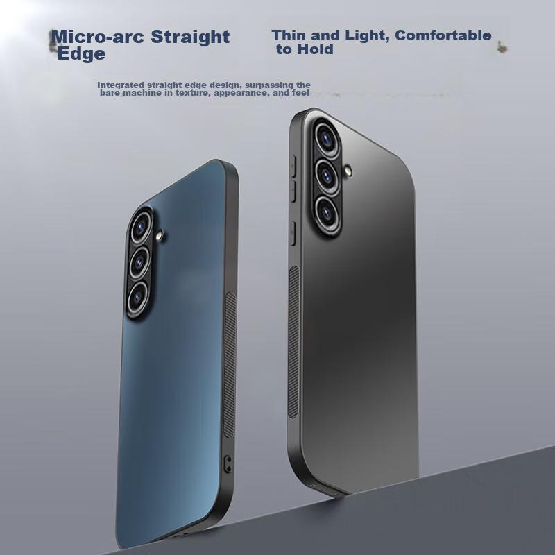 Phone Case for Samsung S24, SAMSUNG Galaxy S24 Protective Cover, Frosted Full Coverage Ultra-Thin Shockproof Anti-Fingerprint Case - Graphite Black