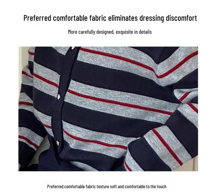 Mädchen Strick-Cardigan mit Streifenmuster - Frühling/Herbst 2025 Kollektion