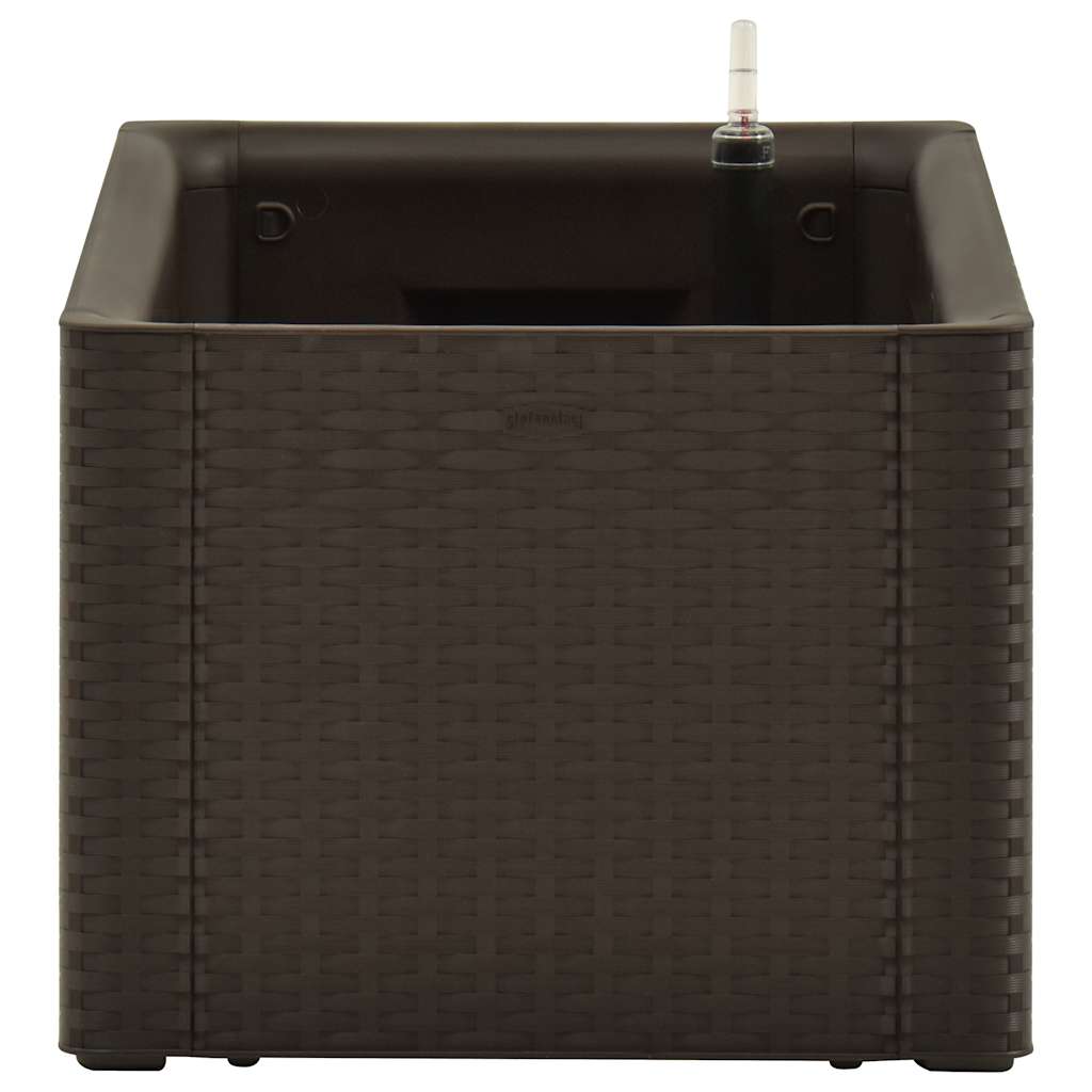 Vidaxl Podwyższona Donica Z Systemem Podlewania, Mokka, 100X43X33 Cm