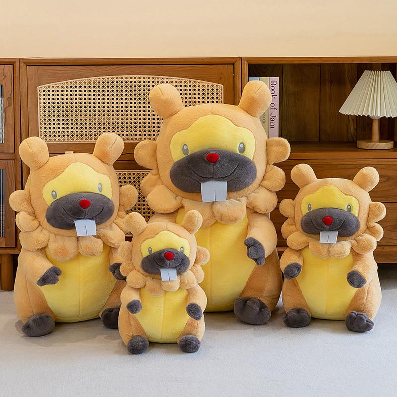 Plush Toy Bidoof Animal Stuffed Doll Cartoon Decorations Gifts Kids