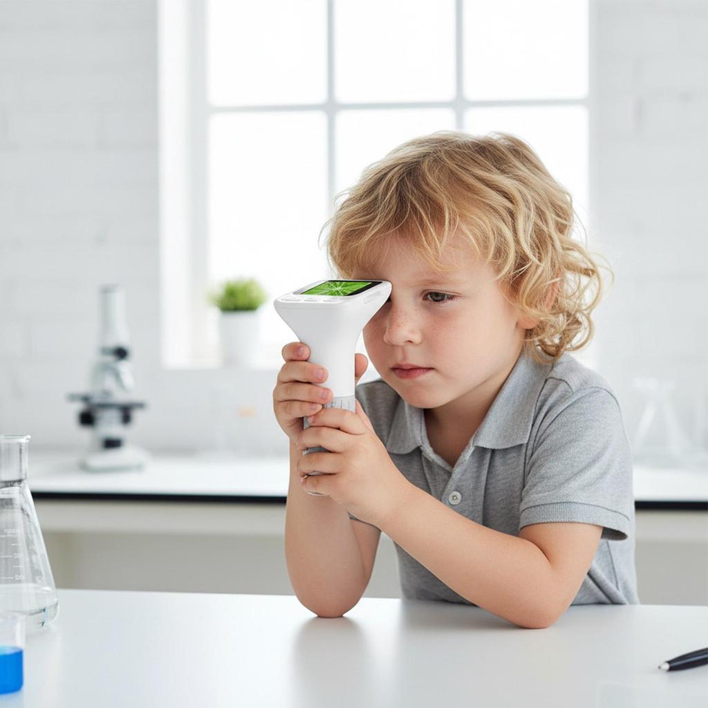 Mikroskop Handheld 1000X Lernspielzeug Mini Digitalmikroskop Für Schüler Lehrer Kinder Homeschooling Klassenzimmer Schule Zuhause