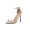 Women's High-heeled Sandals Summer New Simple and Versatile Thin-heeled Large-size Open-toed Sandals