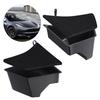 2x Car Trunk Side Storage Box Garbage Bins Organizer Flocking Mat Partition Board Stowing Tidying Compatible for