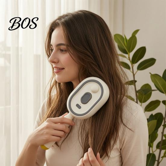 Masážní kartáč s vodní mlhou 1/2 ks Elektrický stříkací kartáč se vzduchovým polštářkem, dobíjecí přes USB, mlžící, proti krepatění, samočistící parní hřeben pro suché